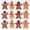 B, variant on 12PCS Gingerbread Man Ornaments for Christmas Tree,Cute Gingerbread Man Cookie Hanging Ornaments, Christmas Tree Hanging Decorations for House Party DIY Decor Crafts