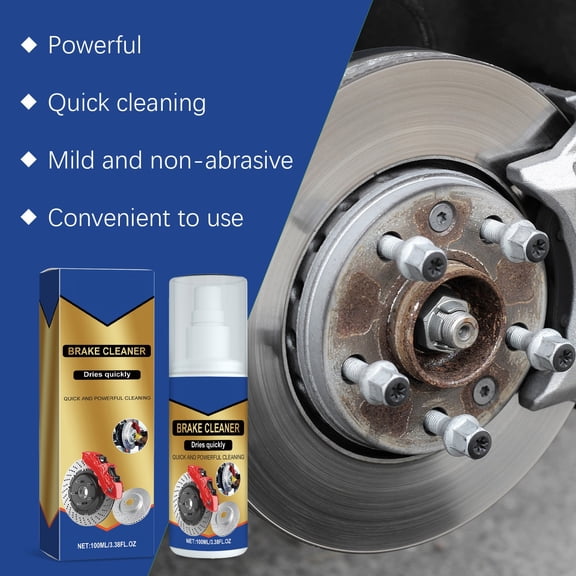 Taicans 2Pcs Fast Acting Brake Cleaner for Cars & Motorcycles,Powerful Efficient Stain Removal,Removes Oil Grease Brake Fluid,Prevents Squeaking Improves Braking,100ml Automotive Brake Parts Cleaner