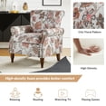 thumbnail image 4 of HULALA HOME Nyctelius Traditional Accent Arm Chair with Rolled Arms and Nailhead Trim by  PINK Floral, 4 of 5