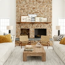 Rugs USA Zinnia Farmhouse Tasseled Area Rug, 8' 10" x 12', Liess Light Grey