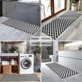 thumbnail image 2 of Black and White Small Checkered Pattern Kitchen Rug Mat,Kitchen Runner Rugs Non Skid Washable,Decorative Kitchen Floor Mats for Kitchen,Sink,Laundry,17"X47", 2 of 5