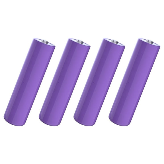 3.7 Volt 4 Packs Button Top Rechargeable Batteries 3000mAh for Flashlights, Headlamps, Doorbells, RC Cars