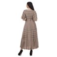 thumbnail image 3 of Moomaya Tunique à Manches Courtes Robes de Cocktail pour Femmes Robe en Coton Slub Imprimée, 3 of 4