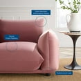 thumbnail image 3 of Armchair Accent Chair, Velvet, Pink, Modern Contemporary Urban Design, Living Lounge Room Hotel Lobby Hospitality, 3 of 7