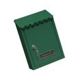 thumbnail image 4 of facefd Rust-proof Mailbox 22x6.5x30cm Wall Mounted Mail Box Secure Case Green, 4 of 8