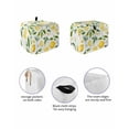thumbnail image 2 of Fsddascl Yellow Lemon Small Toaster Cover 2 Slice, Kitchen Appliance Covers, White Flowers Botanical Fruit Toaster Oven Cover with Loop, Bread Machine Cover Polyester Dust Cover Protection, 2 of 5
