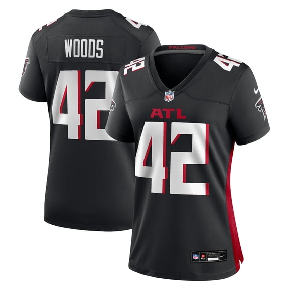 Women's Nike Josh Woods Black Atlanta Falcons Team Game Jersey