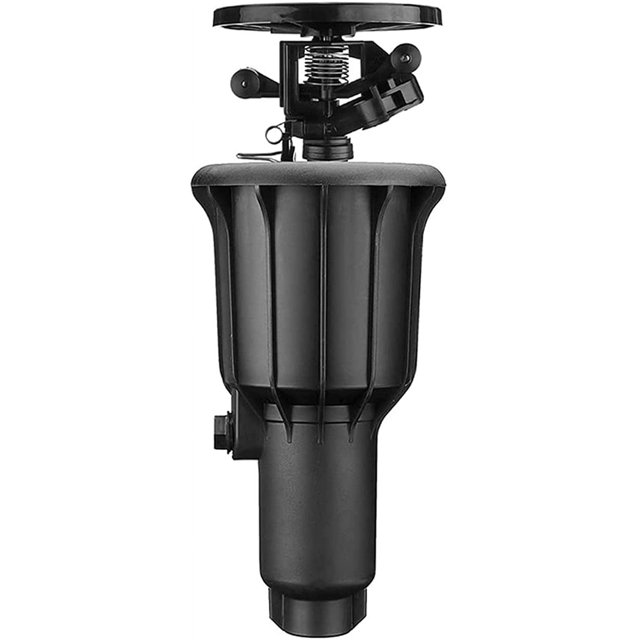 Rociador con cabezal rociador giratorio de riego automático de 360 grados de alta presión de agua, aspersor de riego emergente de 3/4 pulgadas y 1/2 pulgadas