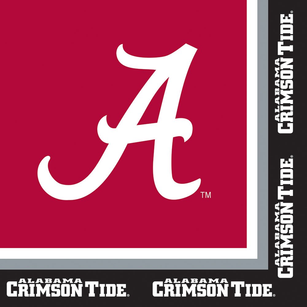 University of Alabama Party Supply Pack! Bundle Includes Paper Plates & Napkins for 8 Guests - image 4 of 4