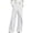 White, variant on Pants for Women Comfy High Waist Linen Wide Leg Pants with Wrap Overlay,Sizes S-3XL