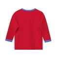 thumbnail image 3 of Piuwrlz Summer 3/4 Short Sleeve T-Shirts Kids Girls Round Neck Casual Sweatshirts Solid Color Round Neck Shirt Tops Red Size 5 Years, 3 of 6