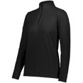 thumbnail image 1 of Augusta Sportswear Femmes Standard Micro-Lite Polaire 1/4 Zip Pull, Noir, Moyen, 1 of 1