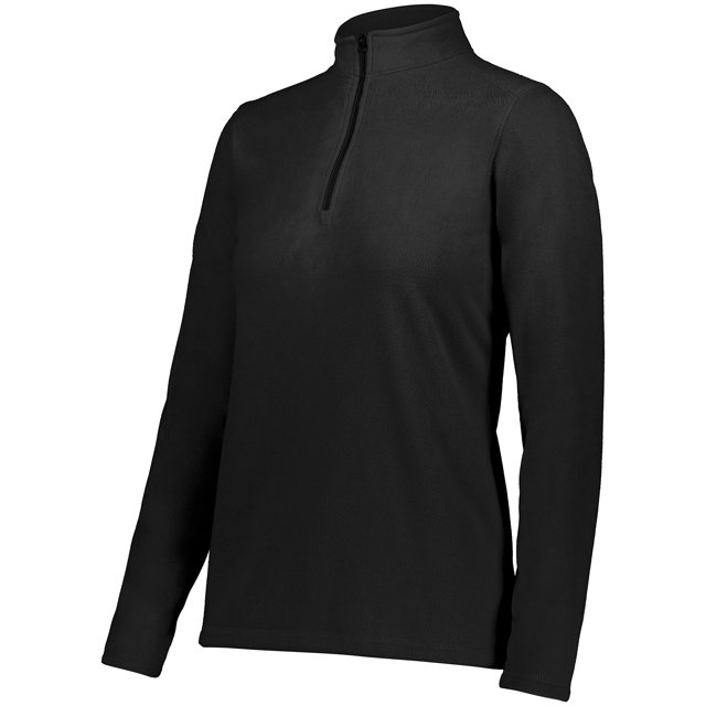 Augusta Sportswear Femmes Standard Micro-Lite Polaire 1/4 Zip Pull, Noir, Moyen