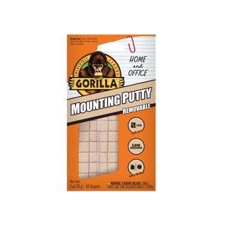 2 pack) Gorilla Glue Brand Mounting Putty 4oz 24pc for Hardware