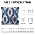 thumbnail image 5 of PIKWEEK  Ikat Ogee Accent Decorative Throw Pillow Covers (Navy Blue), 5 of 5