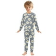 thumbnail image 3 of joogoo Floral Daisy Pajamas Set Long Sleeve Soft Cotton Sleepwear 2 Piece 24M, 3 of 7