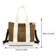 thumbnail image 3 of Bolso bandolera para mujer Bolsos de mensajero de lona Bolsos de ocio informales con varios compartimentos, 3 of 5