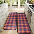 thumbnail image 4 of Kitchen Rugs Sets Of 2,Multi Color Checkerboard Checkered Pattern Anti Fatigue Kitchen Mat Rugs Non Slip Washable,Decorative Kitchen Floor Mats for Kitchen,Sink,Laundry,17"x47"+17"x47", 4 of 5