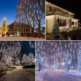 thumbnail image 4 of Christmas Lights Outdoor Tree Snowfall LED Dripping Icicle Falling Star Lights 12 Inch 8 Tubes, Meteor Shower Falling Rain Lights for Christmas Decoration, 4 of 4
