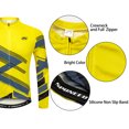 thumbnail image 4 of Sponeed Mens Long Sleeve Cycle Jersey Riding Pants Leggings Padded Lightweight Pattern Road Bike Clothing Set Yellow XL, 4 of 9