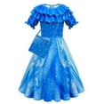 thumbnail image 1 of Girls Mermaid Princess Costume with Bag Cloak Birthday Party Cosplay, 1 of 5