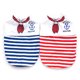 thumbnail image 1 of 2 piezas azul marino a rayas perros gatos ropa para mascotas chaleco pajarita roja lindo y animado MFZFUKR BST3055817-2, 1 of 5