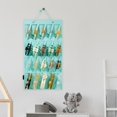 thumbnail image 4 of Felt Girls Hairpin Organizer Wall-mounted Claw Clips Storage Hanging Bag (Pink), 4 of 9