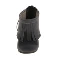 thumbnail image 3 of Par de botas negras con borla en la parte trasera y cremallera para muñecas AG American Doll AG My Life de 18" Sunnimix Zapatos De Muñecas, 3 of 8
