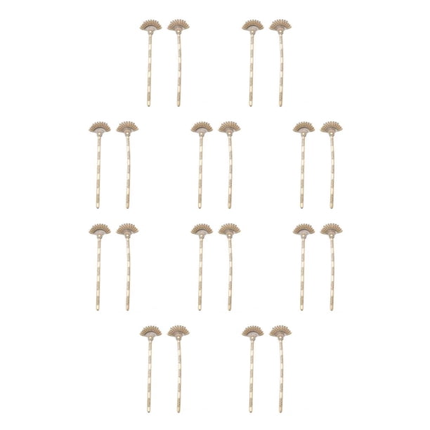 Minnieouse Palillo para el cabello, marcador de amuleto antiguo, colgante DIY, herramientas de estilismo, accesorio de joyería, regalos de Bronce antiguo 10Conjunto