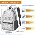 thumbnail image 3 of Highland Cow and Bathtub Print 17" School Backpacks for Teens,Waterproof Oxford Fabric,S-Shape Padded Straps for School,Travel,Hiking,Camping, 3 of 6