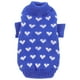 thumbnail image 1 of KAKOWELY Suéter de punto para perro con estampado de corazón y cachorros para San Valentín, talla L, 1 of 3