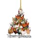 thumbnail image 1 of Christmas Scarf Chicken Home Decorations Holiday Party Christmas Tree Hanging Pendant Creative Kids Toy New Year 2023 Ornaments, 1 of 4