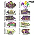 thumbnail image 3 of Vibrant Carnival and Mardi Gras Party Decorations Colorful Directional Signs for Festive Celebrations, 3 of 5