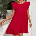 thumbnail image 2 of Dresses for Women 2025 Elegant Classy, Women'S Dresses,Women's Flowy Comfortable Slim Fit Casual Dress Summer Solid Color Skirt Elegant Feminine Stylish Outfit, 2 of 5