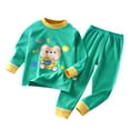 thumbnail image 3 of Fesfesfes Toddler Outfit Kids Tops and Pants Sets Boys N Girls Printed Bear Print Long Sleeved Home Wear Clothes Suit 4-5 Years, 3 of 4