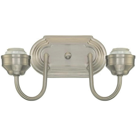 Westinghouse 6300500 2 Light Brushed Nickel Interior Wall Fixture