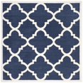 thumbnail image 1 of Safavieh Amherst Tapis Intérieur Extérieur, Marine, Carré, 7 Pieds, Tissé à la Machine, 1 of 2