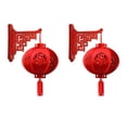 thumbnail image 2 of Abbraccia 2 Pieces Chinese New Year Hanging Decorations 2024 Chinese Fu Characters Door Sign for Holiday Bedroom Lunar Year Celebration Style C, 2 of 7
