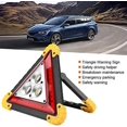 thumbnail image 3 of WeiHuan Toys Triángulos de advertencia LED para coche, señal de estacionamiento seguro, placa triangular, luz de seguridad de emergencia multifuncional para avería de coche, 3 of 5