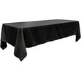 thumbnail image 3 of CintBllTer, 60" Wide by 96" Long Rectangular Polyester Poplin Party/Wedding Decoration Rectangular Tablecloth, Black, 3 of 3