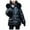Black, variant on Jinhomg Trendy Winter Jacket for Women Plus Size Casual Faux Fur Trim Hooded Puffer Coat Warm Cozy Long Sleeve Double Closure Outerwear with Pockets Clearance Items for Women Beige XXXL