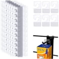 thumbnail image 1 of 300 Pcs Adhesive PVC Hanging Tabs Merchandise Package Box Hangers J-Hook Folding Tabs for Store Retail Display, 1 of 7