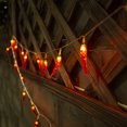 thumbnail image 4 of Jinsinto LED Red Pepper Lantern Solar String Lights Outdoor Yard Waterproof Outdoor Christmas Decoration 10 Meters 80 Lights USB Remote Control, 4 of 5