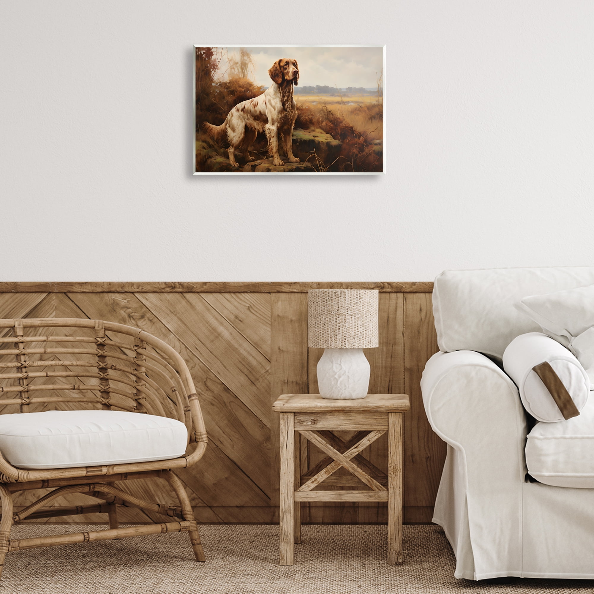 Stupell Industries On The Hunt Scenery Landscape Painting Unframed Art Print Wall Art, 19 x 13