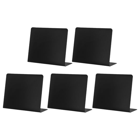 PBPBOX 5Pcs Small Chalkboard Table Signs Black Standing Memo Boards for Writing Notes