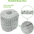 thumbnail image 5 of EPOTOOR 3/7 "x 150' Double Braided Rope (Blue, White) Tensile Strength 2645 Lbs, 5 of 7