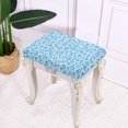 thumbnail image 6 of FOR U DESIGNS Leopard Blue Print Stool Covers Rectangle 2 Pack Washable Pub Counter Bar Stool Covers Anti-Dust Vanity Chair Cover Bench Seat Protector with Elastic Band, 6 of 9