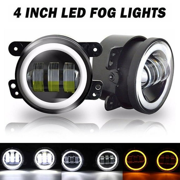 4" LED Halo Fog Lights Bulb For Jeep Grand Cherokee 2011~2013 Bumper Offroad 2x