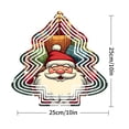 thumbnail image 7 of Metal Hanging Christmas Tree Wind Decorations - Festive Garden Spinners with Layered Tree Design for Holiday Cheer in Your Yard, 7 of 7
