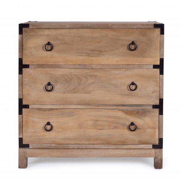Homeroots 3786 28 X 28 X 16 In Forster Natural Mango Campaign Chest Walmart Com